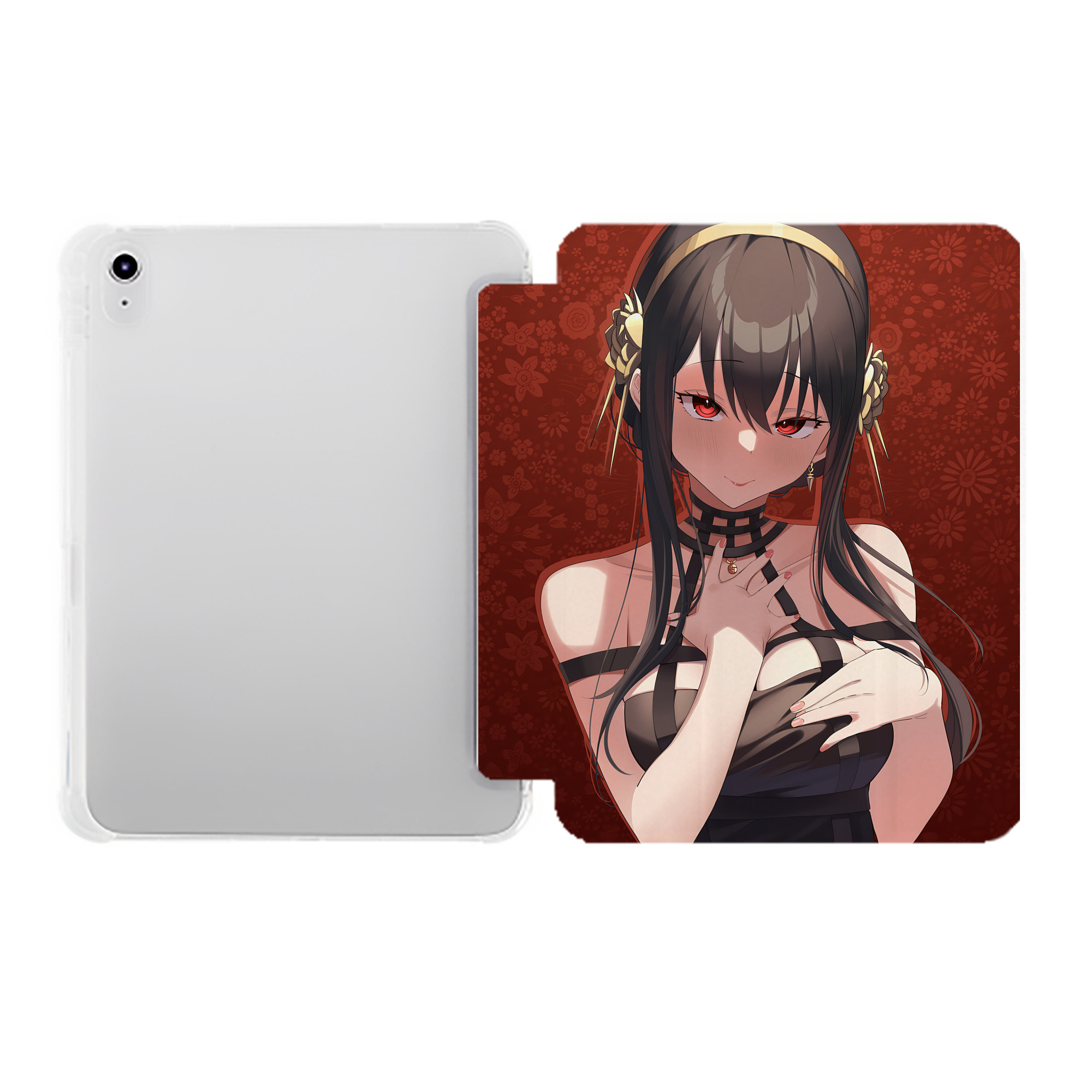 （画像用） SPY×FAMILY间谍家家酒 IPad ケース ペン収納付き 三つ折りスタンド PUレザー×シリコン 対応機種9.5/10.5/10.9インチ